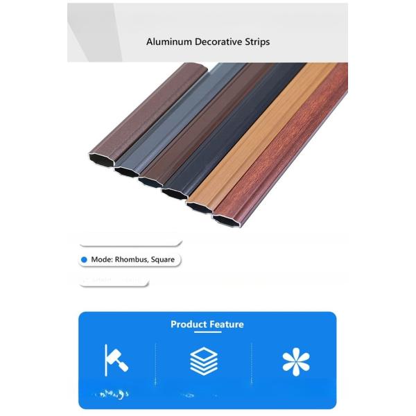 Long Life 5*8mm UV Proof Aluminum Georgian Bar for Freely Designed PVC Casement Window