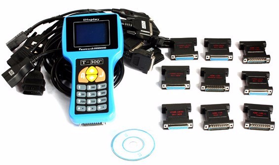 T300 Key Programmer Newest V16.8 T 300 T-300 OBD2 Auto Key Transponder English Spanish Optional T300 T-code Key Maker
