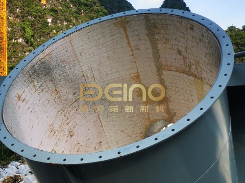 Alumina Ceramic Lined Steel Pipe Elbows Wear Resistant Customized Size