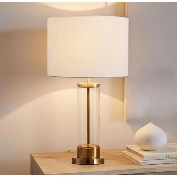 Современная простая творческая стеклянная декоративная лампа приведенная чтения ухода за больным спальни исследования комнаты прожития лампы