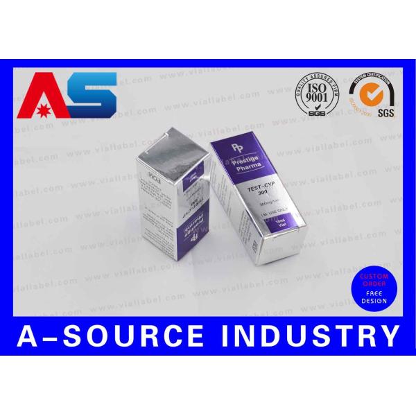 Шинны серебряные коробки фольги 10мЛ фармацевтические для стероидов Великобритании здания мышцы