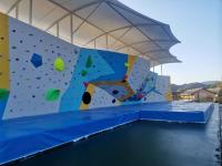 Equipamento do campo de jogos da escalada dos pedregulhos exterior para as crianças adultas