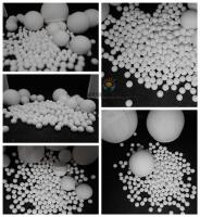 Alumina Ceramic Grinding Balls High Crush Strength High Chemical Stability