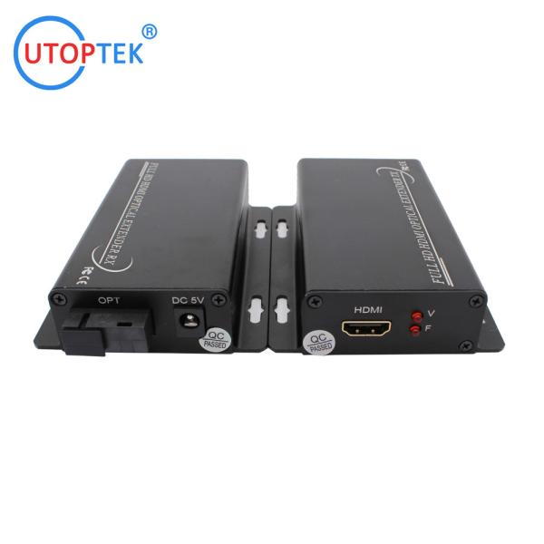 Compressed Full HD HDMI over Fiber converter SM Single fiber FC/SC 20km HDMI video transmission