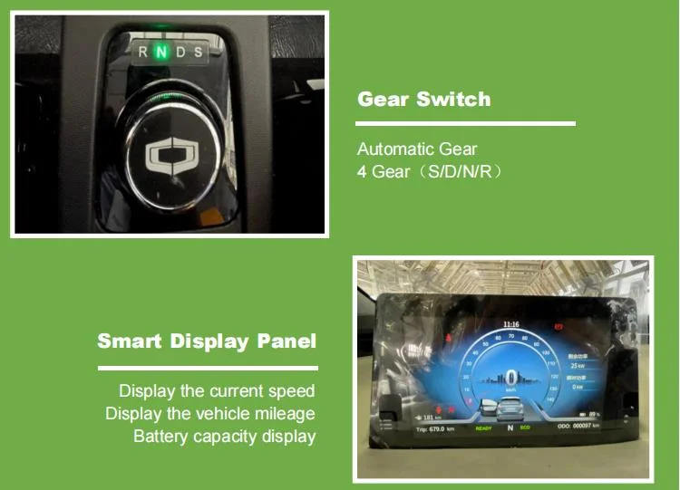 Raysince Battery operated New Energy electric mini cart 3 doors 4 seats mini car smart with CE certificate