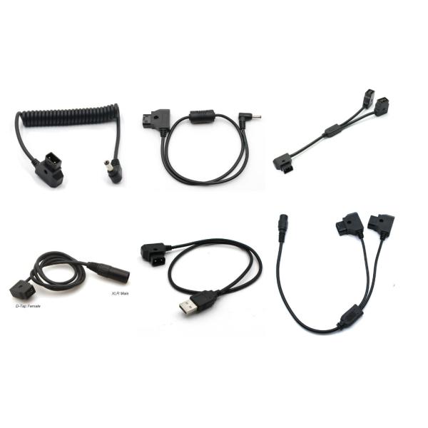 D Нажмите мужской на USB типа C прямоугольный кабель питания камеры для батареи с блокировкой в виде V