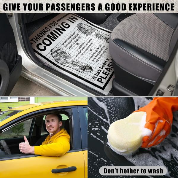 Disposable Car Paper Floor Mats Automotive Floor Mats Brown Kraft Paper Floor Mats for Cars Vehicles Printed