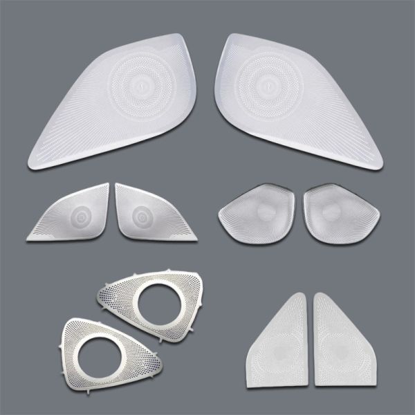 Precision Metal Chemical Etching Custom Flexible Design Metal Auto Speaker Grilles with Brand LOGO