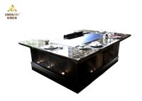 Tabela elétrica da grade de Teppanyaki Hibachi com projeto afundado da entrada de ar