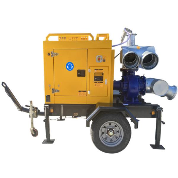 Mobile Water Pump Agricultural Irrigation Self Priming Pump Diesel Engine Water Pump