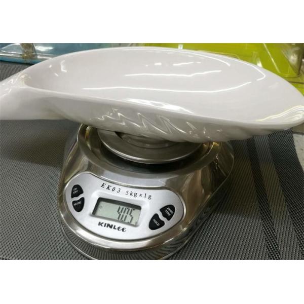 White Melamine Dinnerware Trumpet - Shell - Shape Dish Length 25cm Weight 405g