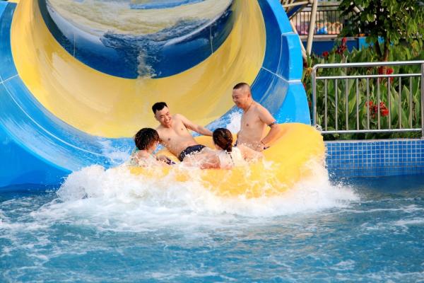 Big Fiberglass Tornado Water Slide For Adults , 14.6m Platform Height
