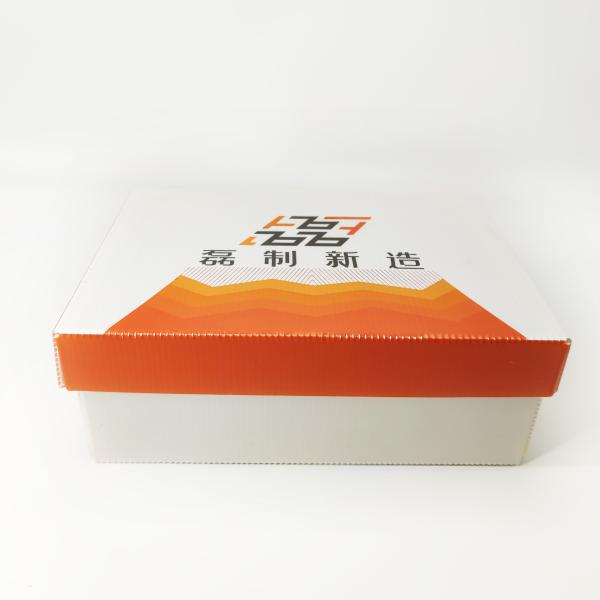 Anti Mold 3mm White E Commerce Box PP Composite 15 Times Re Usage