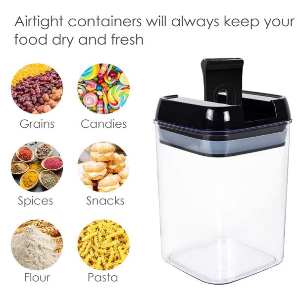 7pcs BPA Free Airtight kitchen Household Storage Container With Easy Lock Lids