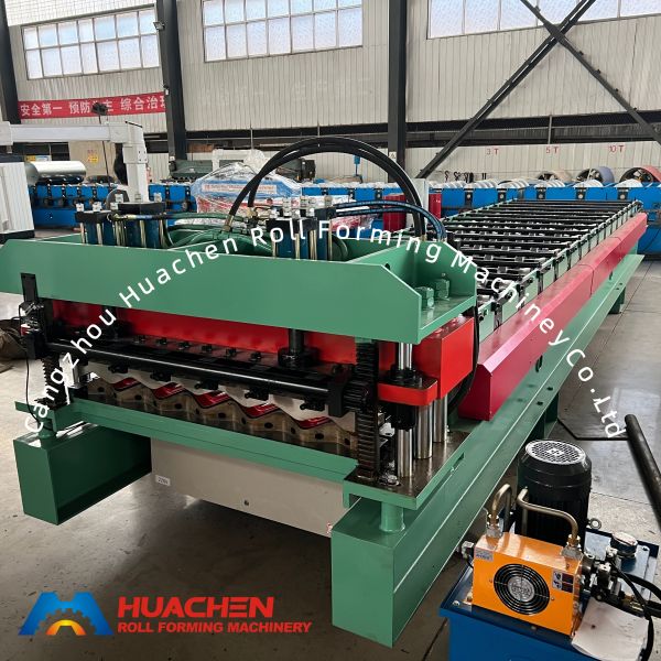 Professional Automatic Metal Roof Glazed Tile Roll Forming Machine with 16 Stations, 4m/min Speed, and PLC Control
