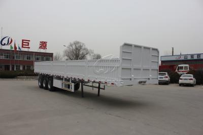 Flat Platform With Detachable Side Wall Semi Trailers For Cargo Transport