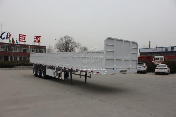 3 Axles Heavy Duty Sidewall Semi Truck Trailers For Cargo Transport