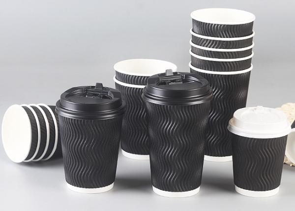 Food Grade Brand Triple Wall Cups Heat Insulated For Hot Coffee / Beverage