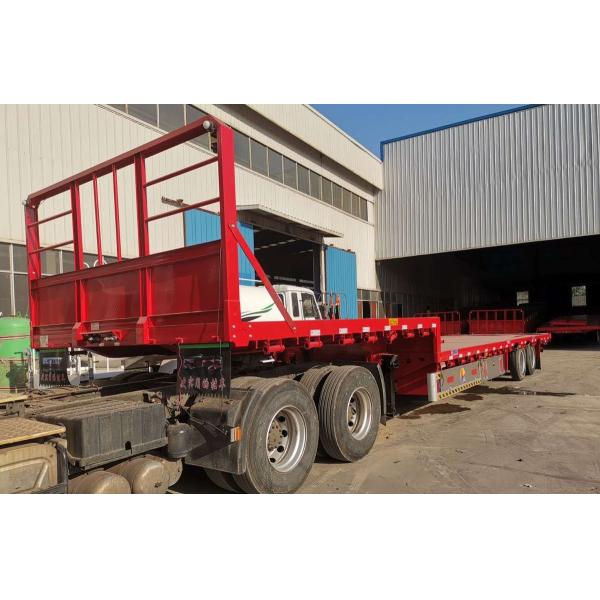Heavy Duty 80t Removable Low Bed Trailers For Construction Equipment