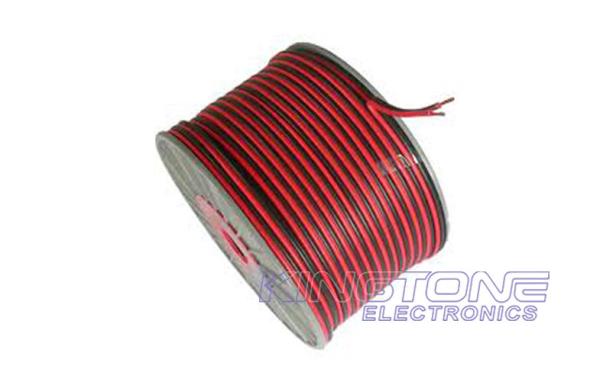 100M Roll Audio Speaker Cable 2 × 1.00mm2 Stranded OFC Condcutor in Red / Black