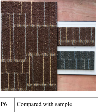 Washable 50x50cm PP Conference Room Commercial Carpet Tile with Pile Weight 520g/sqm