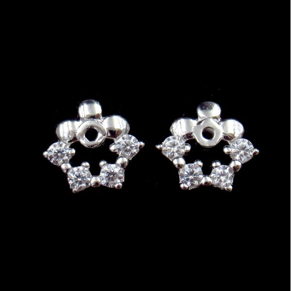 Причудливым серебряным эмаль серег стержня вишни подгонянная красным цветом на подросток