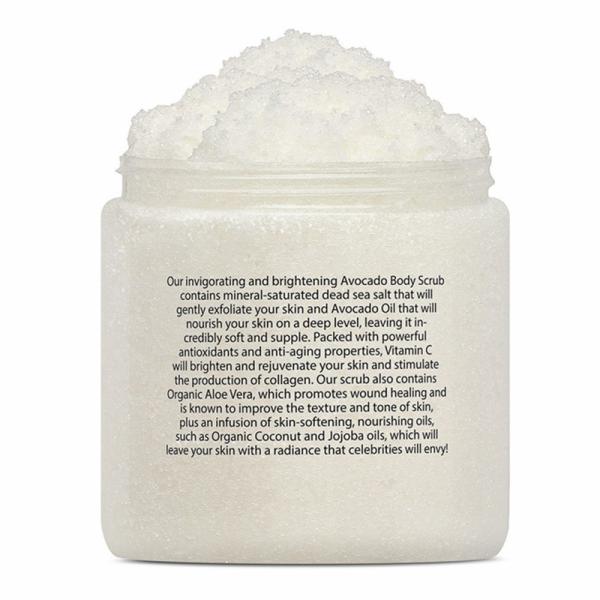 Vitamin C Avocado Brightening Gentle Body Scrub Sterolin Contain Revitalizing Skin