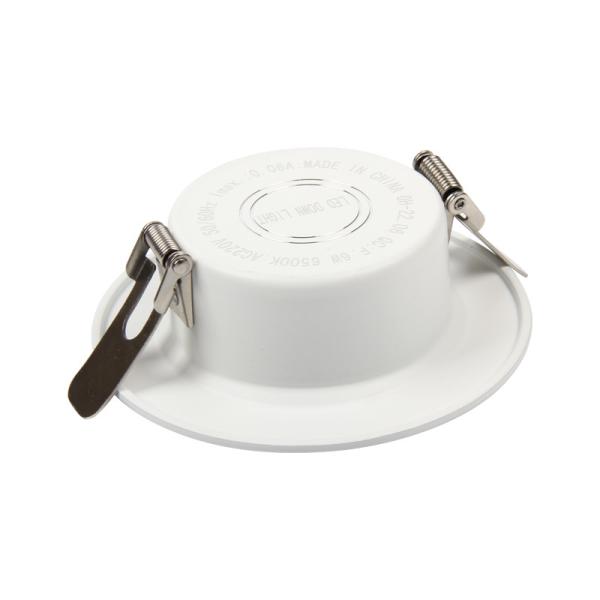 Round Aluminum Plastic Trimless Fire Rated Led Downlight OEM  4000K