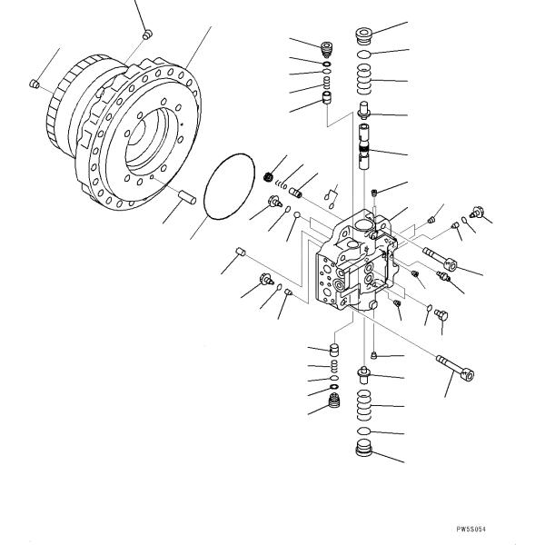 PC300-7 PC300-8 Crawler Travel Drive, 708-8H-00320 Финальная сборка привода