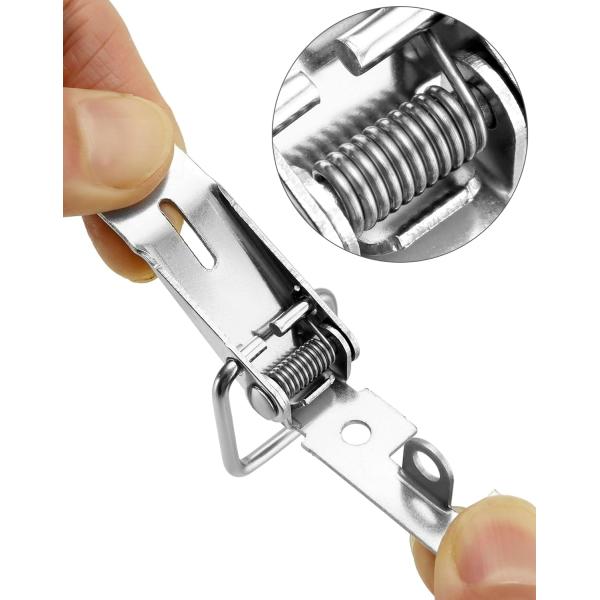Stainless Steel 304 Toggle Latch Nickel Plated Zinc Finish Spring Loaded Box Clamp Lock Hardware Product