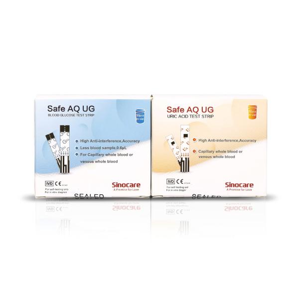 100 Sets Memory Blood Sugar Level Test Kit With Safety Lancet / Uric Acid