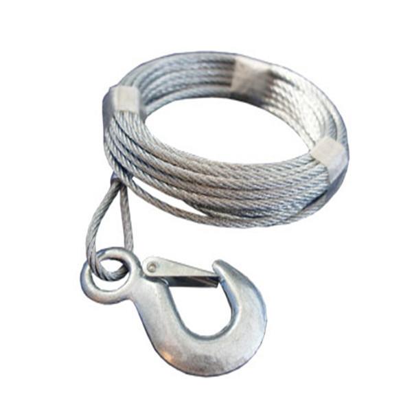 Câble de remorquage d'urgence pour voiture robuste - Câble d'acier enduit de PVC avec crochets