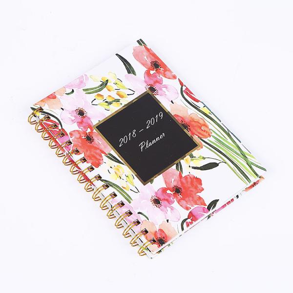 Hardcover CMYK Print School Academic Inspirational Weekly Planner Paper Note Book