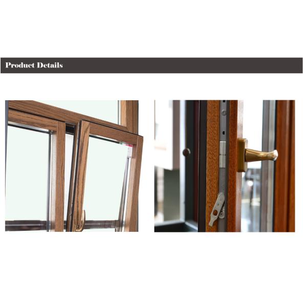 Oak Double Glazed Windows Outward Opening Sash Awning Side Hung Casement