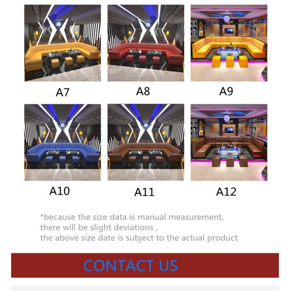 Luxury Bar Sofa Set Club Furniture Booth Sofa KTV Lobby Sofa Furniture Wholesale
