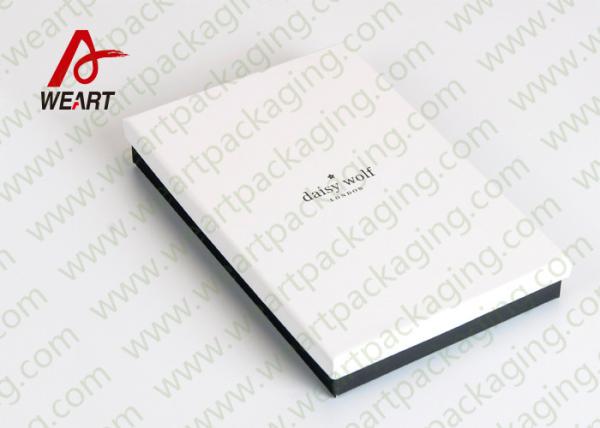 LOGO Printed White Cardboard Gift Boxes With Lids Chocolate Packaging Use