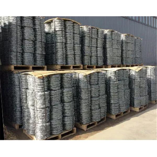 13cm Spacing Galvanized Barbed Wire 3mm Thick Pvc Wrap