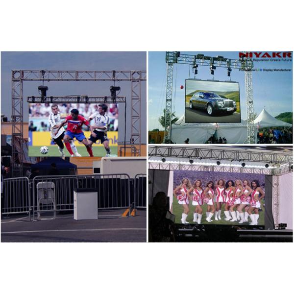 IP65 Waterproof Outdoor Led Display Board P3.91 500 Nits Brightness AC 110V-240V