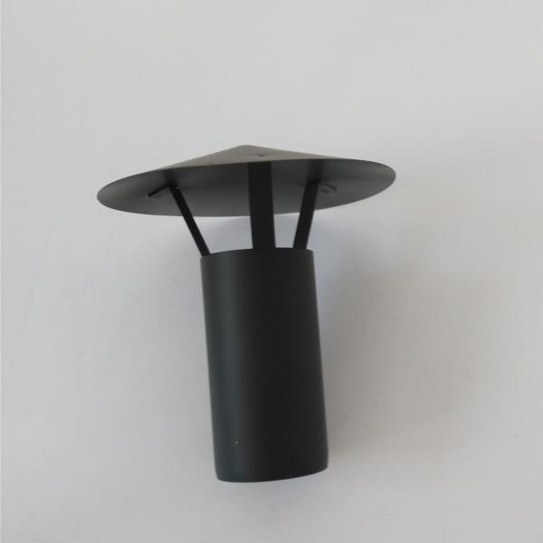 Black Rain Cap Standard Rain Protection Terminal And Suitable For Pellet Stoves