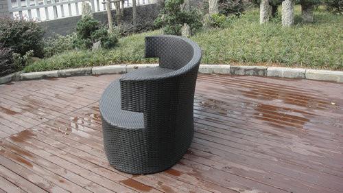 All Weather UV Proof Outdoor Rattan Sofa For Cafe / Beach / Park