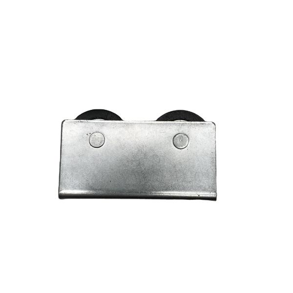 Carrucha Double Nylon Sliding Wheel Galvanize Iron Door Wheel Door Roller for Peru