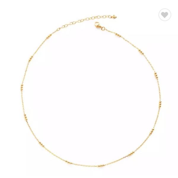 18k Gold Rhinestone Stainless Steel Jewelry Set Circle Overlap Necklace And Bangle Set