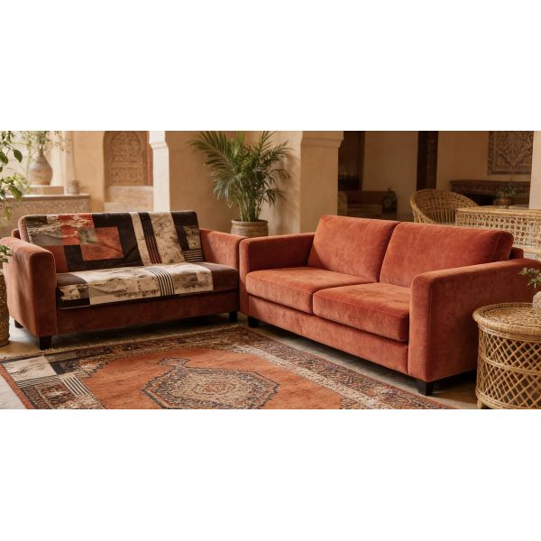 Desert Bedouin Style Geometric Patchwork Print Sofa Fabric