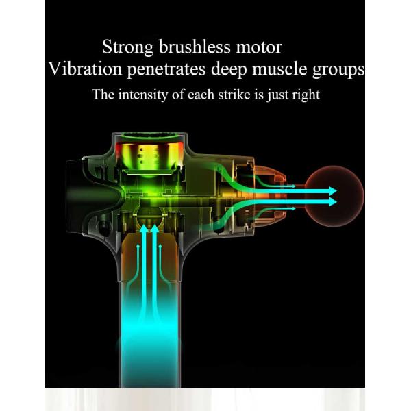 Hand-held Electric Fascia Gun Vibrator for Home Muscle Massage Stimulation Therapy
