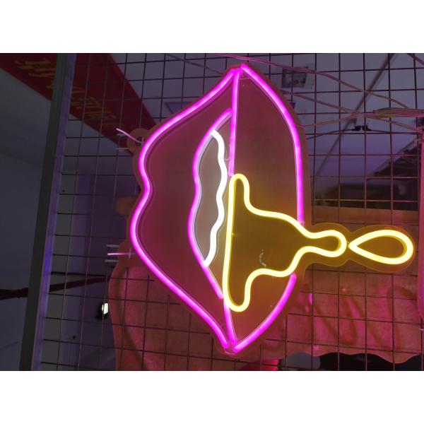Vasten Lip Mouth  Custom Neon Signs  cafe drawing room neon lighting