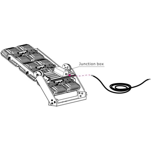Luz del impermeable de las luces 450W LED del deporte de Dali 0-10V Dimmable LED