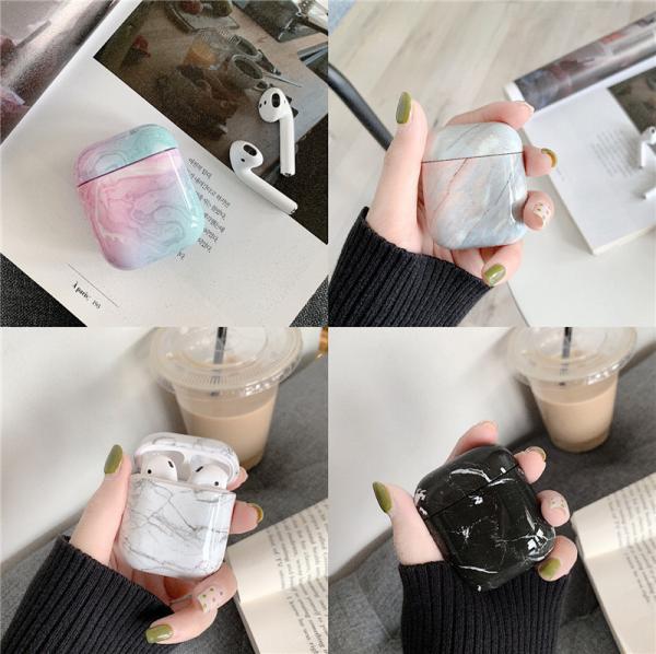 Marble hard PC anti shock anti dust protect case cover for Apple airpods