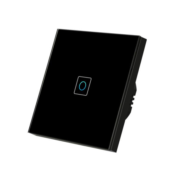 EU Standard Light Switch Touch Panel Glass Switches, 1/2/3/ Gang Sensor Light Switch 220v Led Bulb Light Switches