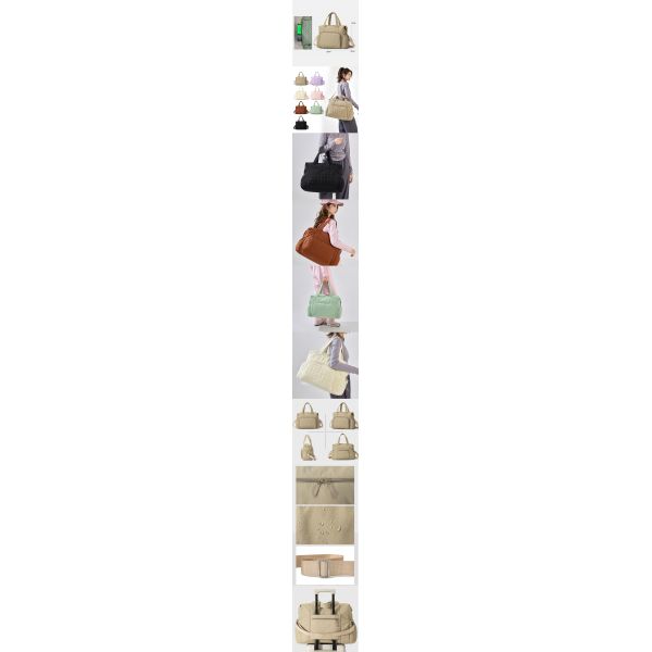New Custom Nylon Fashion Large Capacity Travel Bag with Wet/Dry Separation Crossbody Yoga Fitness Bag & Handheld Diaper Bag