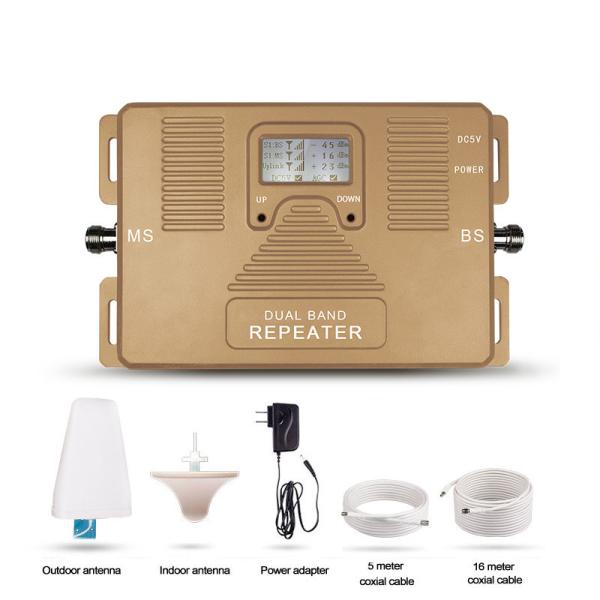 Dual Band 1800/2100MHz 2G/3G/4G Signal Booster with LCD Display